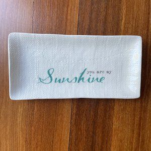 NEW You are my Sunshine Ceramic Trinket Tray from Inspire Me / Dept 56